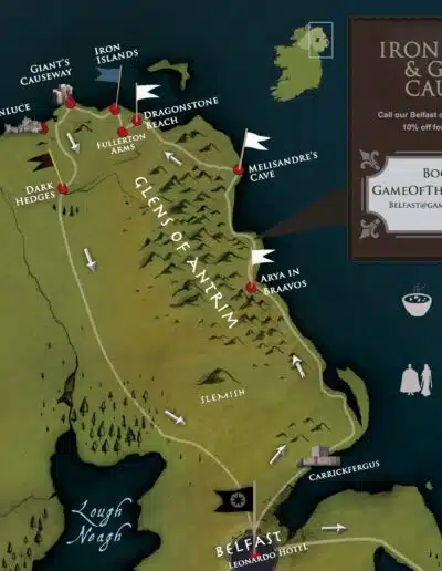 Iron Islands & Giant's Causeway map